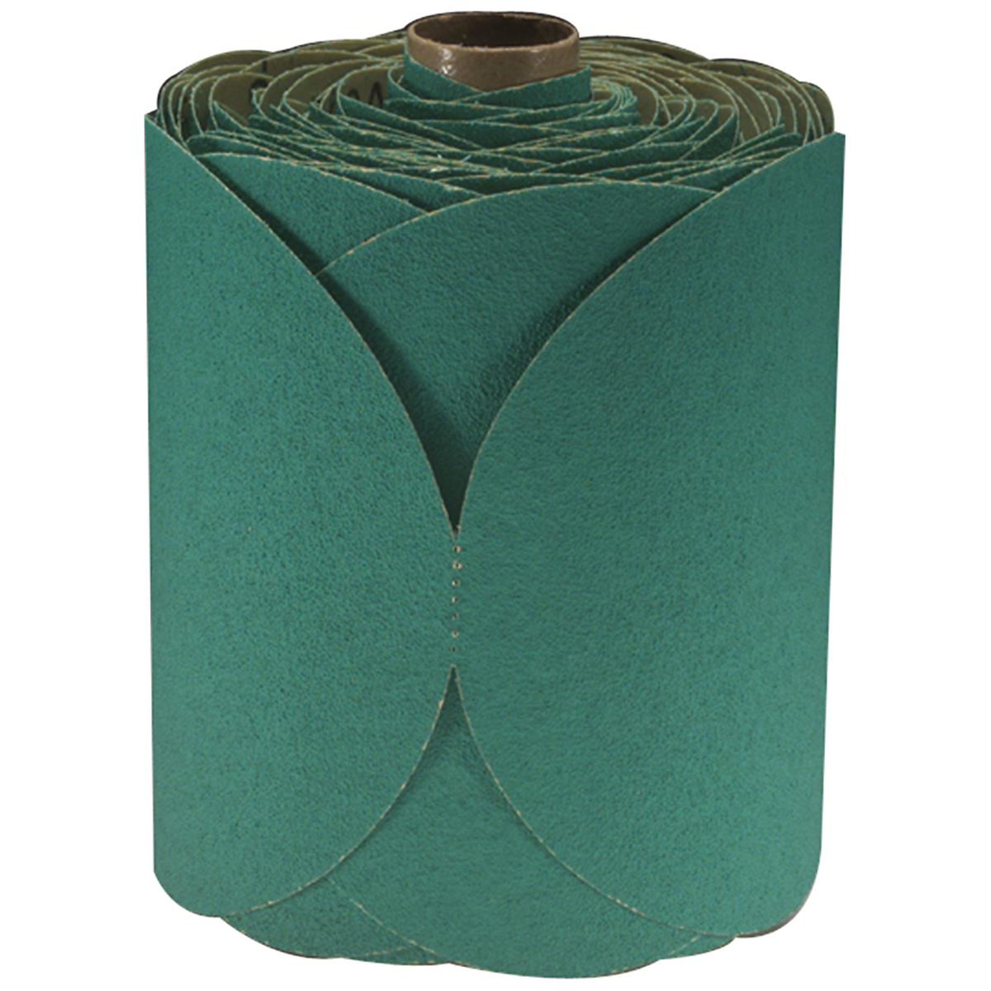 3M Fre-Cut Stikit Disc Rolls — 6in., 80 Grit, Aluminum Oxide, Green, 100 Pcs, Model# MMM1506